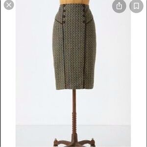 Eva Franco skirt - multicolored tweed pencil skirt wool blend fully lined